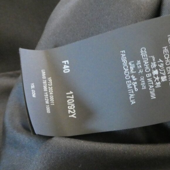 New Authentic Womem SAINT LAURENT Le Smoking Jacke UNIFORM - Picture 13 of 13